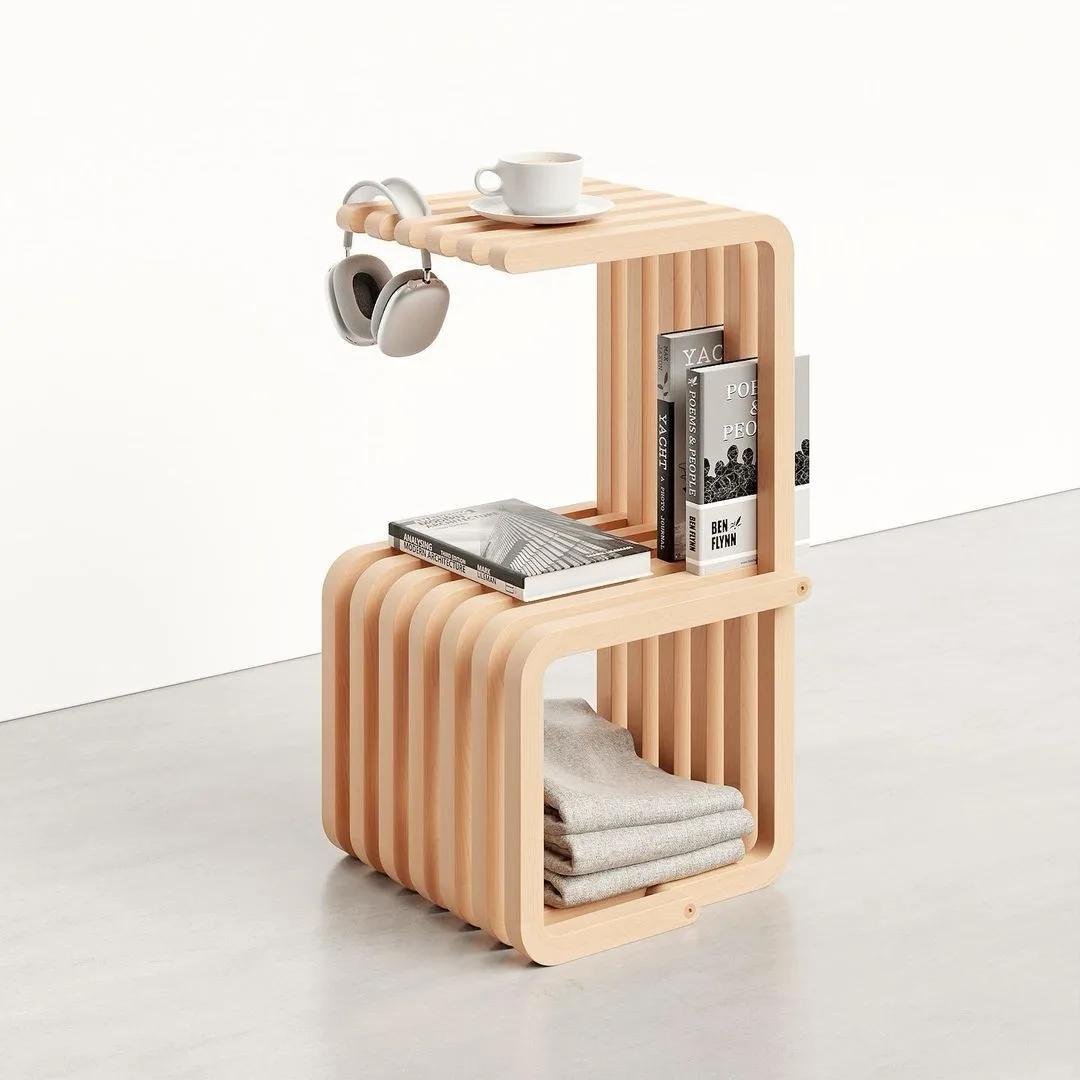 Porte-revues COB-03 — finition cire